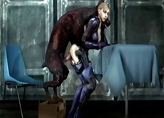 3D animation focusing on zombie dogs and shit